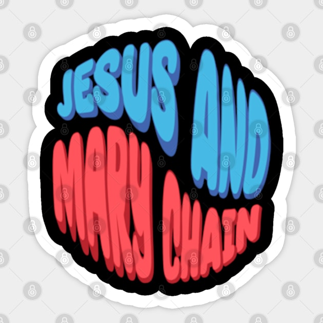 Jesus And Mary Chain Sticker by BlockersPixel